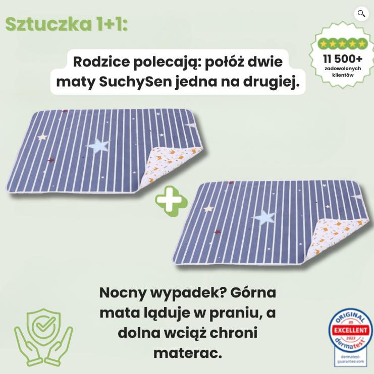 SuchySen – Ochraniacz na Materac dla Dzieci